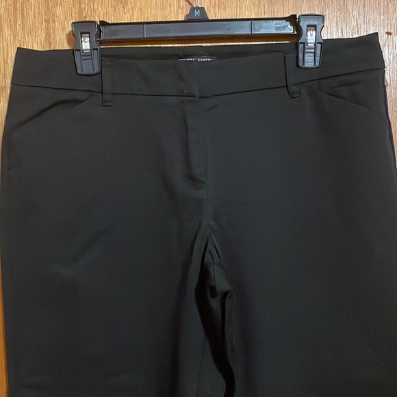 •NEW YORK & COMPANY• BLACK STRETCH HIGH WAISTED CROPPED TROUSERS SIZE 10 EUC - Picture 5 of 11